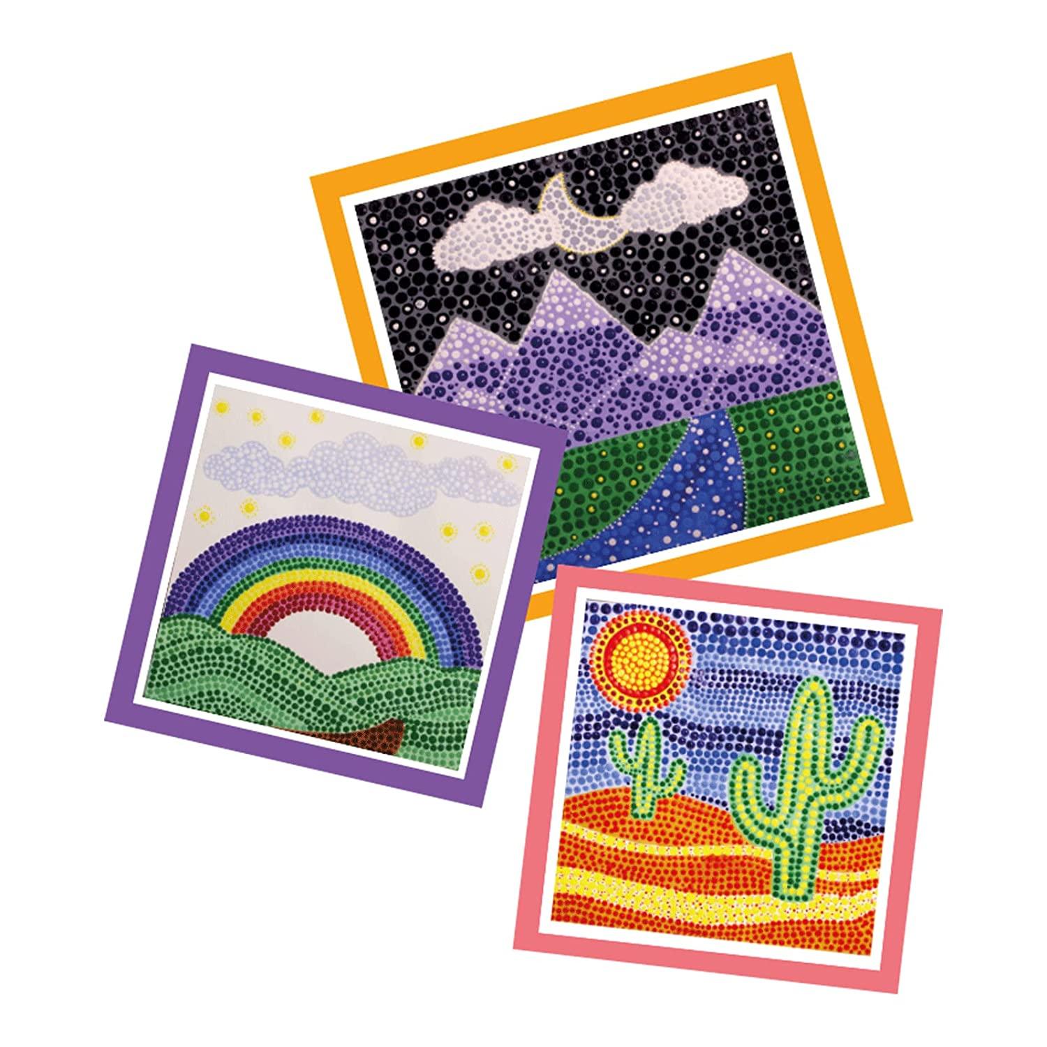 Funskool Handycrafts Dot Painting - Learn The Art of Painting with dots Activity Kit for Ages 5+