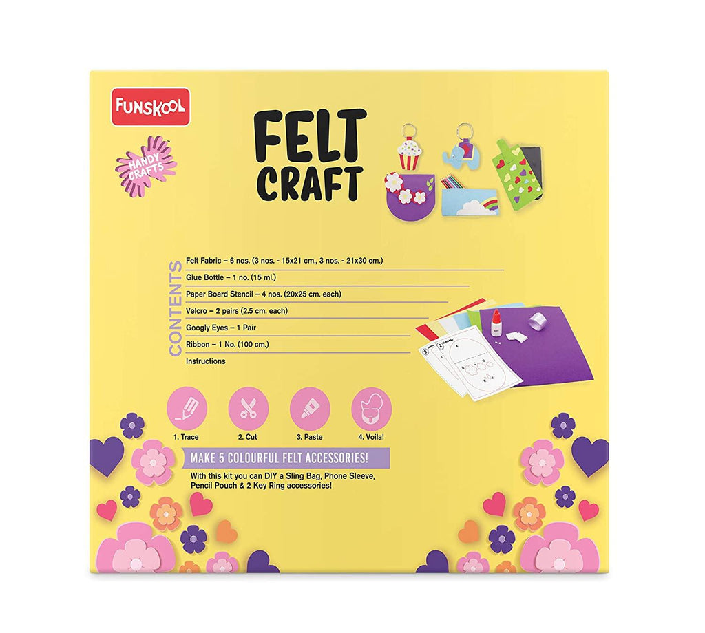 Funskool Handycrafts Felt Craft - DIY Art & Craft Kits for Ages 5+