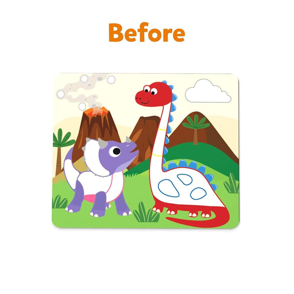 Skillmatics Art Activity Dot It! World of Dinosaurs - No Mess Sticker Art Gifts for Kids Ages 3 to 7 Years